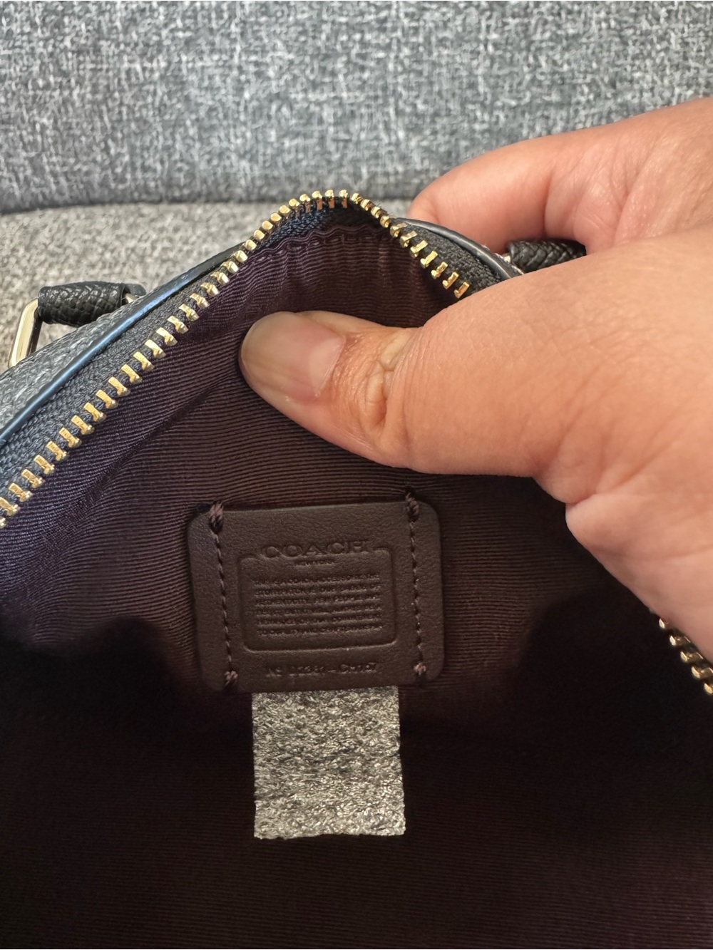 Coach Black Mini Leather Satchel with Gold Hardware - Picture 9 of 12
